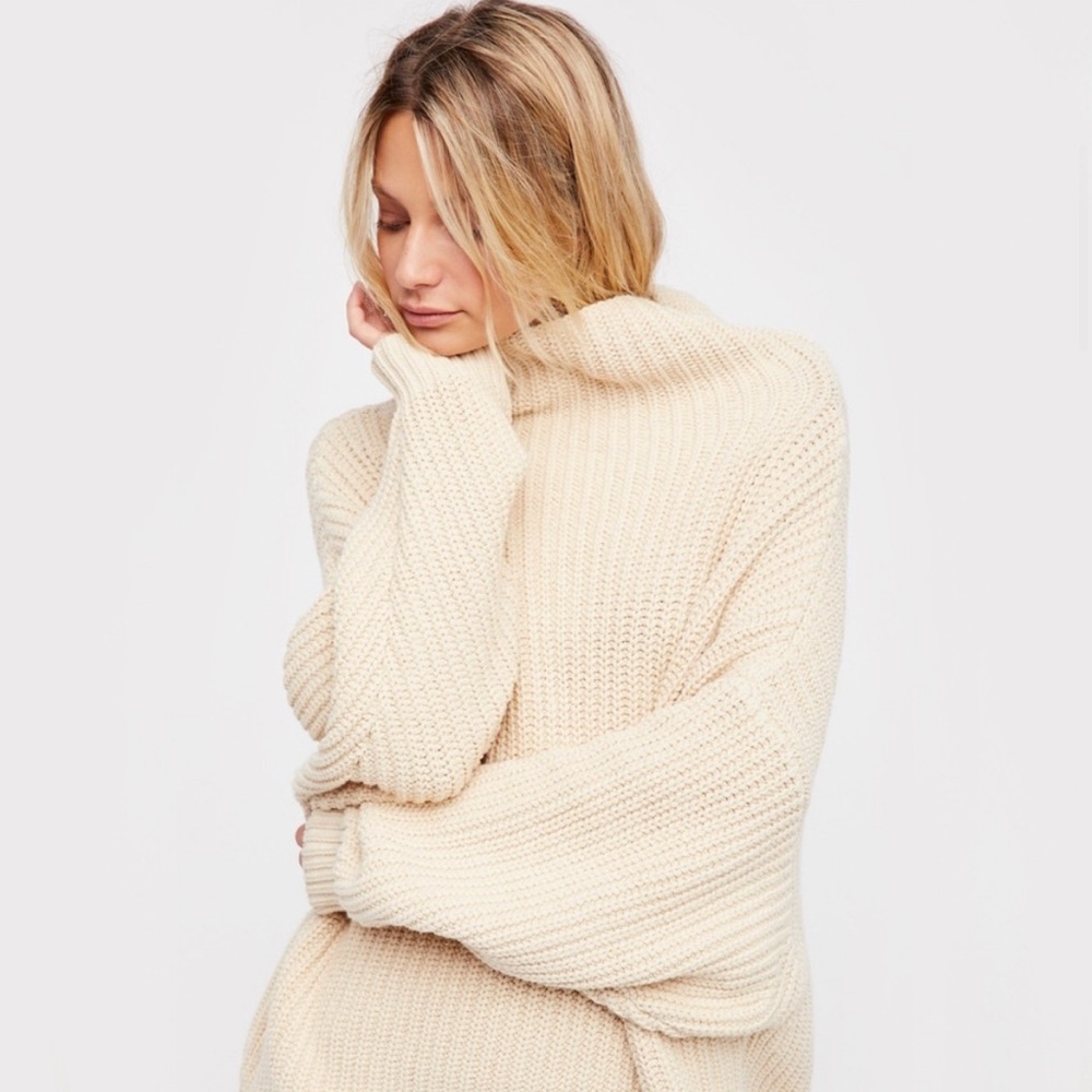 Free People Swim Too Deep Chunky Oversized Knit Sweater